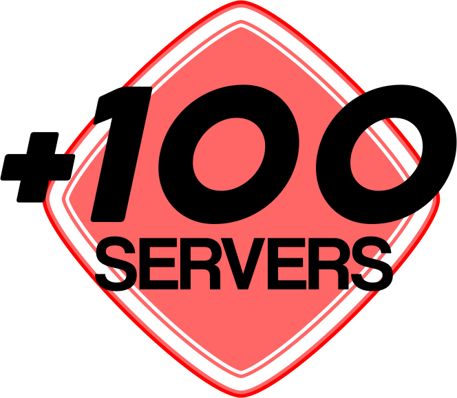 badge-+100 Servers
