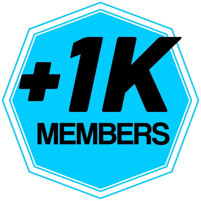 badge-+1k Members