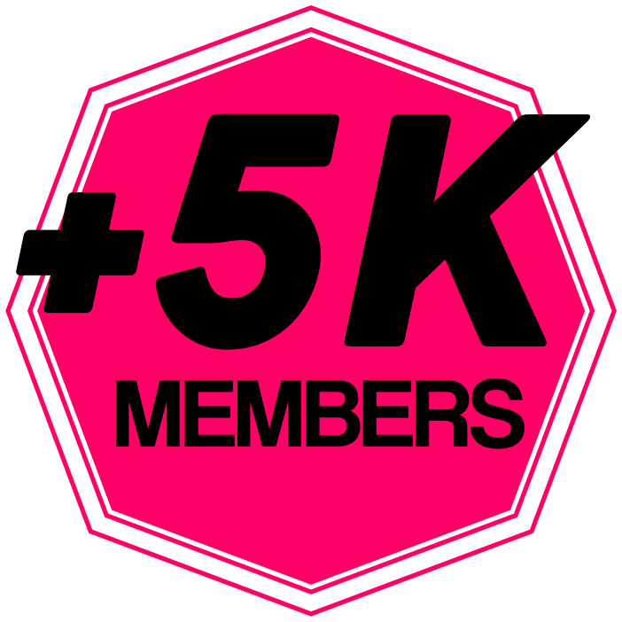 badge-+5k Members