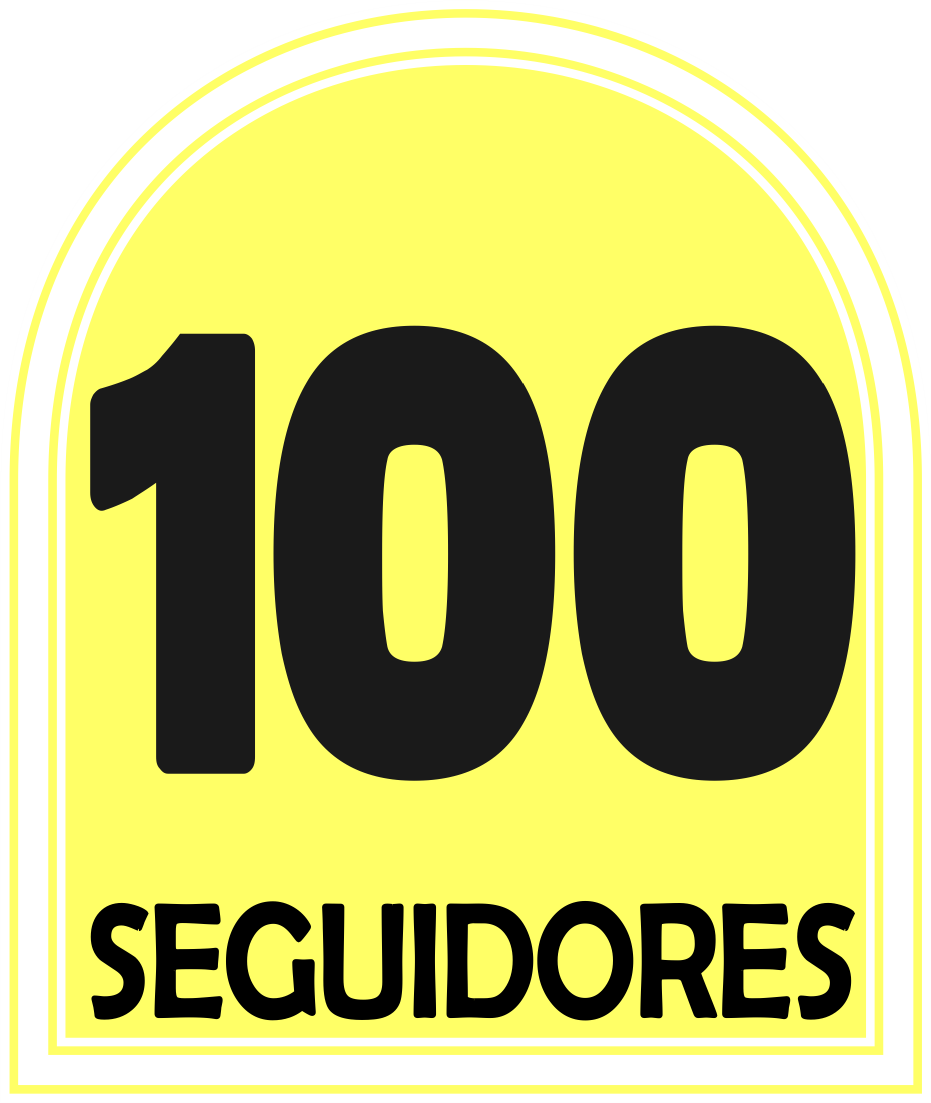 badge-100 Seguidores